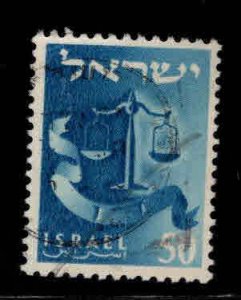 ISRAEL Scott 134 Stamp  without watermark used.