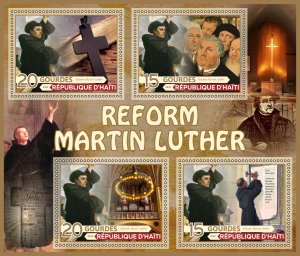 Stamps. Martin Luther Reforma 2023 year 1+1 sheets perforated  NEW