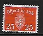 NORWAY, O38A, USED, COAT OF ARMS