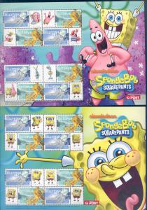 AUSTRALIA SPONGEBOB  SET OF TWO SHEETS MINT NH