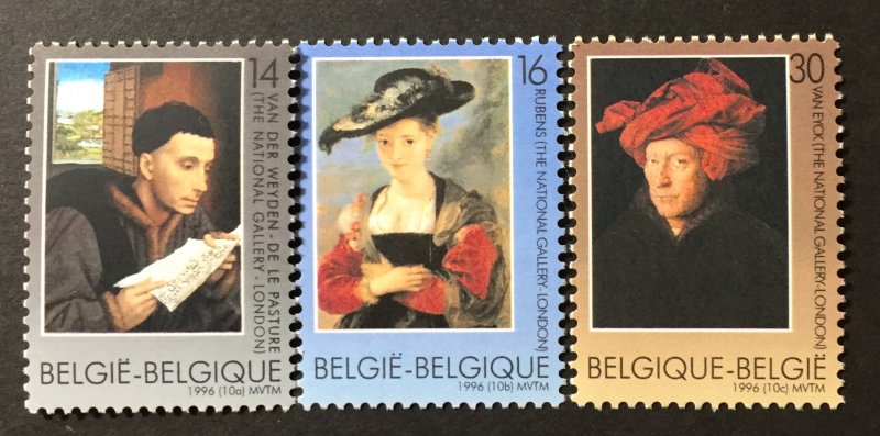 Belgium 1996 #1624-6, MNH, CV $4.25