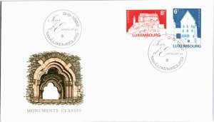 Luxembourg, Worldwide First Day Cover, Architecture