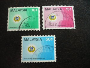 Stamps - Malaysia - Scott# 131-133 - Used Set of 3 Stamps