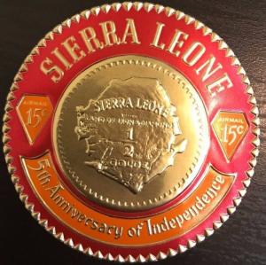 First Gold Postage Coinage of Sierra Leone- 12 values, 2c- 200 LE