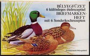 Booklet - Hungary 1989 Wild Ducks 80fo booklet complete a...