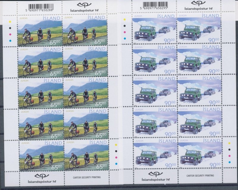 2004 EUROPE CEPT Iceland Minifogli Le Vacanze MNH**
