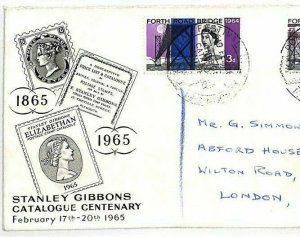 GB EVENT Cover 1965 Stanley Gibbons CATALOGUE CENTENARY Postmark PHILATELY AJ55 