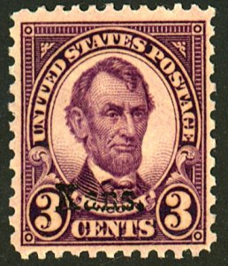U.S. #661 MINT OG LH