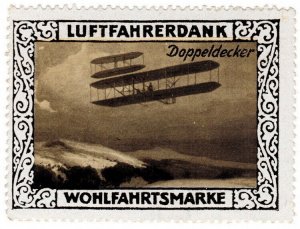 (I.B) Germany (Great War) Cinderella : Aviators Welfare Fund (Biplane)