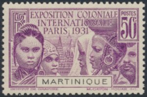 Martinique    SC# 130  MH   Colonial Exposition   see details & scans