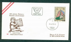 Austria 1978 Statistics FDC lot32279