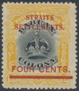 Straits Settlements   Labuan opt   SC# 137  MH  see details & scans