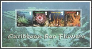 B0501 Montserrat Marine Life Flora Caribbean Sea Flowers Kb Mnh