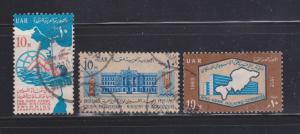 Egypt 593-595 Sets U Various