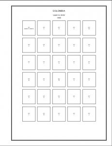 COLOMBIA STAMP ALBUM PAGES 1859-2011 (353 PDF digital pages)