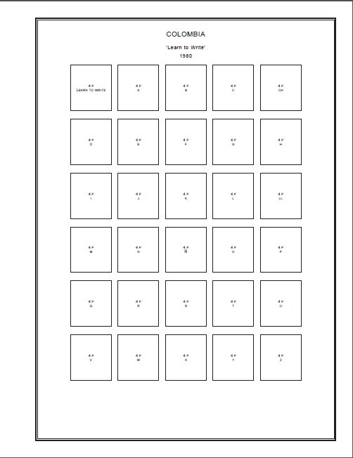 COLOMBIA STAMP ALBUM PAGES 1859-2011 (353 PDF digital pages)