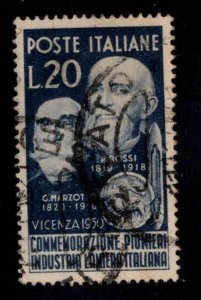 Italy Scott 543 Used  1950 stamp