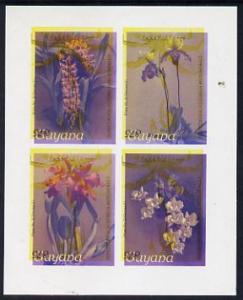 Guyana 1985-89 Orchids Series 2 Plate 46, 55, 57 & 81...