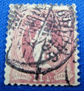 SWITZERLAND 1901 SCOTT # 87   USED (bs37)