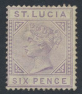 St Lucia SG 35  Die I  SC# 34 1885  MVLH see details & scans free shipping