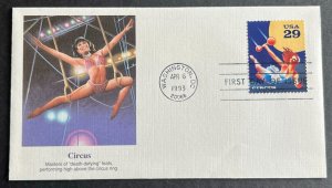 CIRCUS #2752 APR 6 1993 WASHINGTON DC FIRST DAY COVER (FDC) BX3-2