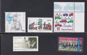 Germany # 1977-1979 & 1980-1981,Commemoratives issued in 1997, NH, 1/2 Cat.