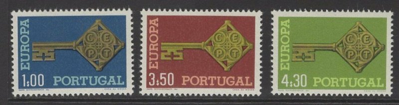 PORTUGAL SG1337/9 1968 EUROPA MNH 