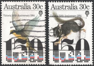Australia SC#940-941 30¢ 150th Anniversary of the First Settlement (1984) Used