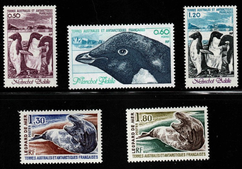 FSAT TAAF Scott 89-93 MNH**  1980  Wildlife stamp set