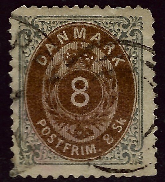 Denmark SC#19 Used F-VF sh perf Cat $75.00...steal the deal!!