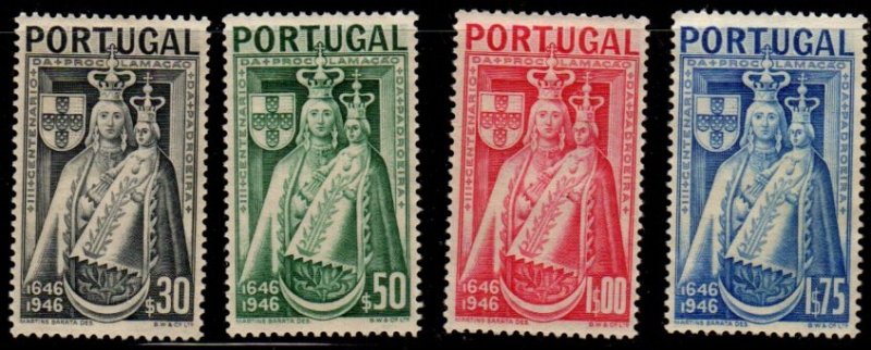 Portugal - #671 - 674 madonna & Child set/4 - MNG