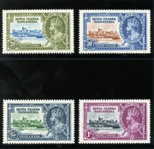 K.U.T. 1935 KGV Silver Jubilee set complete superb MNH. SG 124-127. Sc 42-45. 