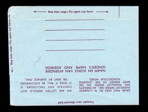 SOUTH AFRICA 2½C AEROGRAMME 1962 PHILATELIC BUREAU CANCEL PRETORIA