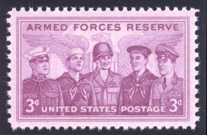 US 1067 3c 1955 Armed Forces Reserve PSAG grade 100 NH