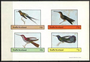 {ST317} Staffa Scotland Birds (9) Sh.4 Imperf. MNH Local Cinderella !!