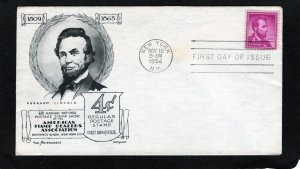 1036 Lincoln, FDC Aristocrats cachet