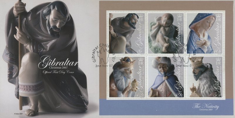 Gibraltar 1114a FDC cover Christmas (2110 159)