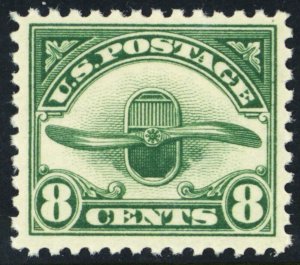 C4, Mint VF NH 8¢ Early Airmail Stamp - Stuart Katz 