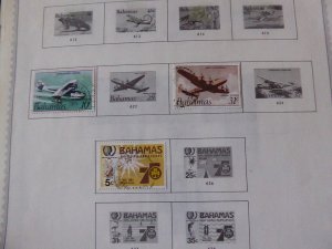 Bahamas 1884-1991 Stamp Collection on Album Pages