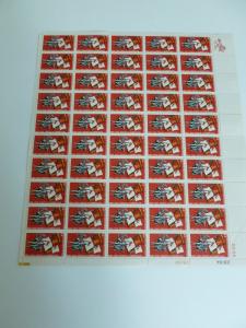 United States Scott 1271, the 5 cent Florida Settlement  sheet of 50 stamps Mint