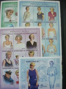 Mozambique Princes Diana Scott # 1306-9 MNH zn31