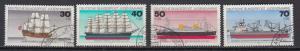 Germany - 1977 Historic ships  Sc# B538/B541 (9187)