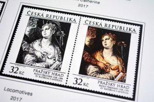 COLOR PRINTED CZECH REPUBLIC 2011-2020 STAMP ALBUM PAGES (70 illustrated pages)