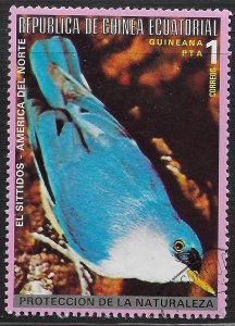 Equatorial Guinea #76125 1p Birds - North American ~ CTO