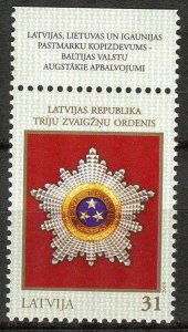 Latvia 2008 Highest State Awards joint with Estonia Lithuania MNH**