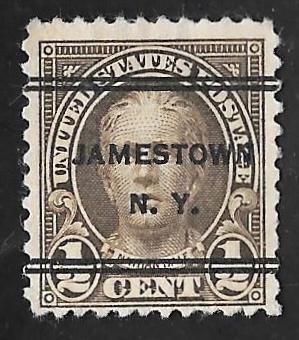 653 1/2 cent Nathan Hale Precancel Stamp used AVG