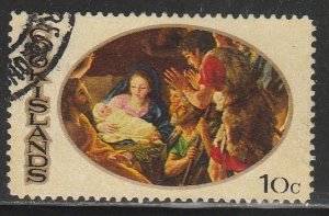 COOK ISLANDS 270, CHRISTMAS SEASON, USED SINGLE. VF. (733)