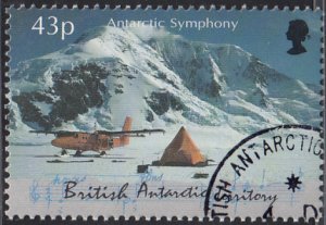 British Antarctic Territory 2000 used Sc #295 43p Camp on Ice Shelf Symphony