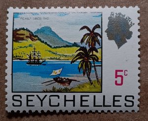 Seychelles #257 5c Lazars Picault Landing in 1742 MNH (1969-72)