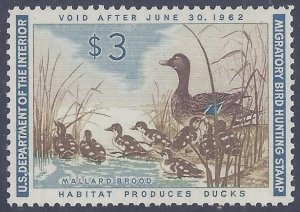 US SCott #RW28 Mint duck stamp NH OG VF